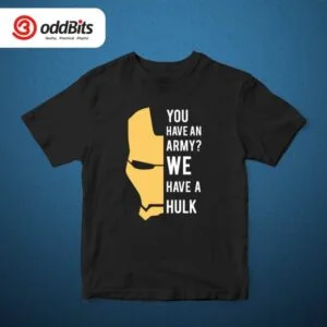 Iron Man Army Cotton Graphic T-shirt For Men