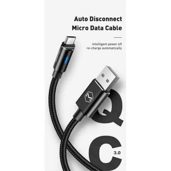 MCDODO CA-6161 1.5m 2A MicroUSB Charge Sync Data Cable Auto Disconnect