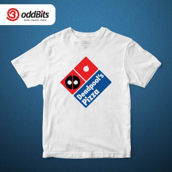 Deadpool Pizza Cotton Graphic T-shirt For Men