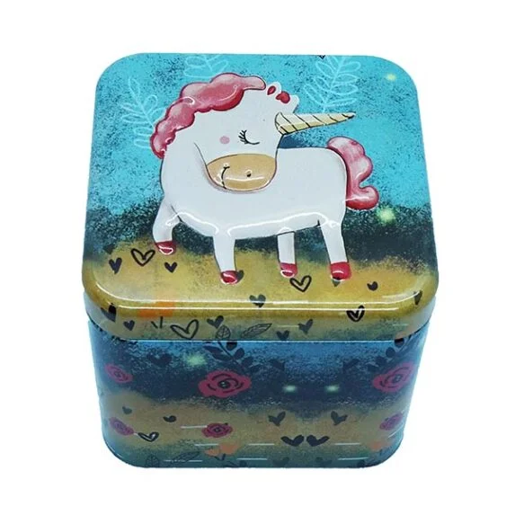 Cubic Metal Box Baby Unicorn