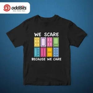 Monsters Doors Cotton Graphic T-shirt For Men