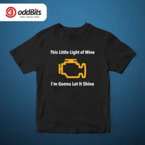 Check Engine Cotton Graphic T-shirt For Men