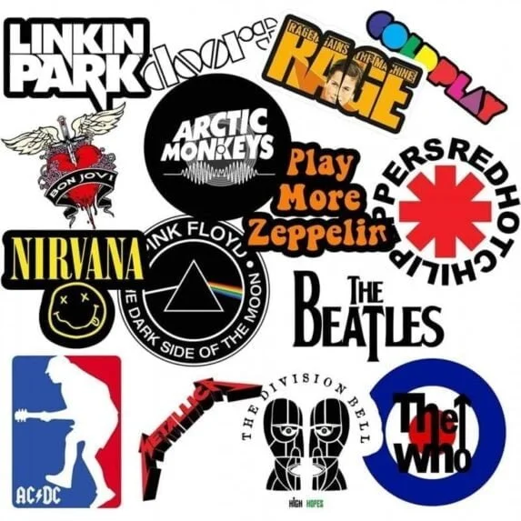 Music Bands Value Stickers Pack