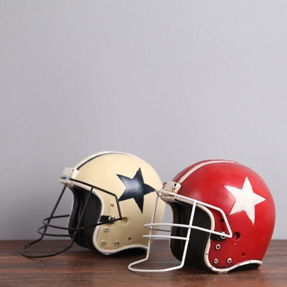 American Football Helmet Model Resin Office Desk Decoration