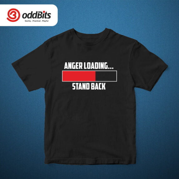 Anger Loading Cotton Graphic T-shirt For Men