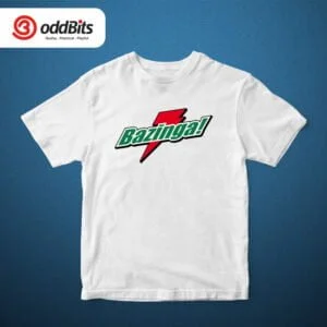 Bazinga The Big Bang Theory Sheldon Cooper Cotton Graphic T-shirt For Men