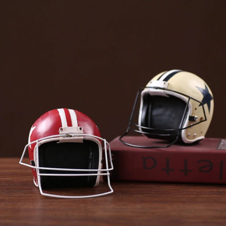 American Football Helmet Model Resin Office Desk Decoration OddBits