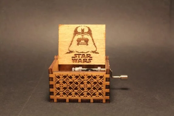 Star Wars Engraved wooden music box