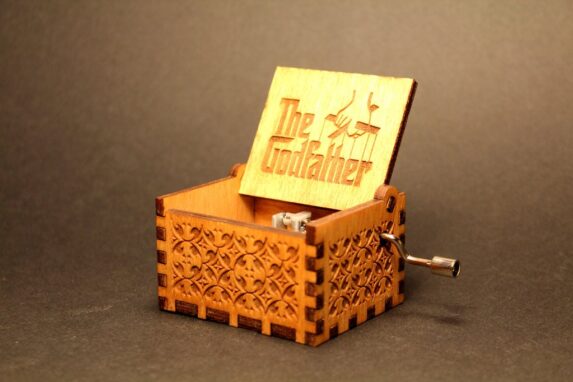 The GodFather Engraved wooden music box