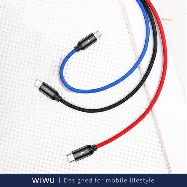 WIWU ATOM 3-in-1 Fast Charging 3A and Sync Cable - 1.5M