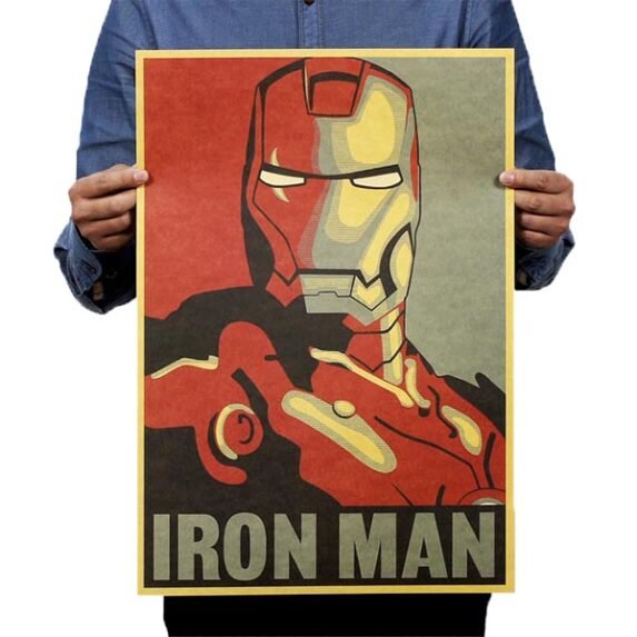 Iron Man Kraft Paper Poster