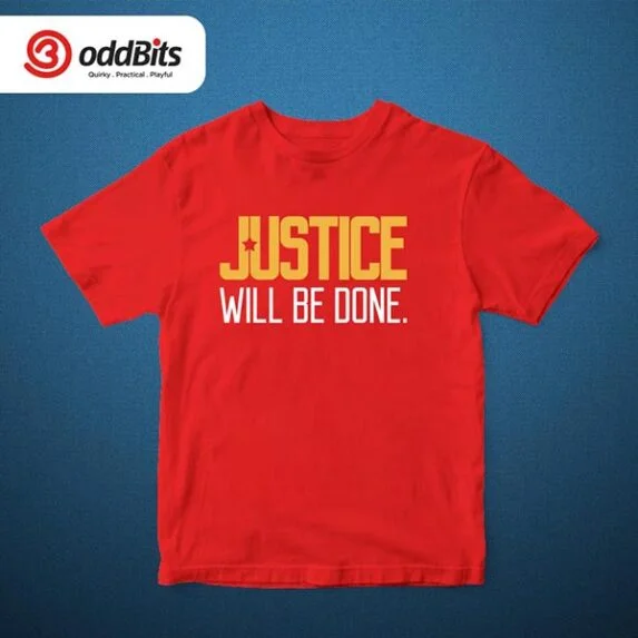 Justice Will Be Done Tshirt Red