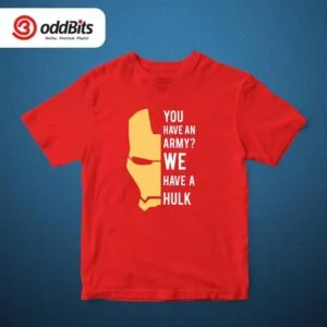 Iron Man Army Tshirt Red