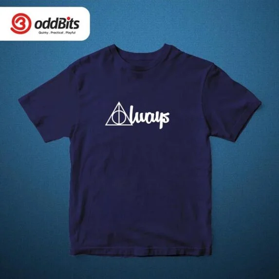 Harry Potter Always Tshirt Navy