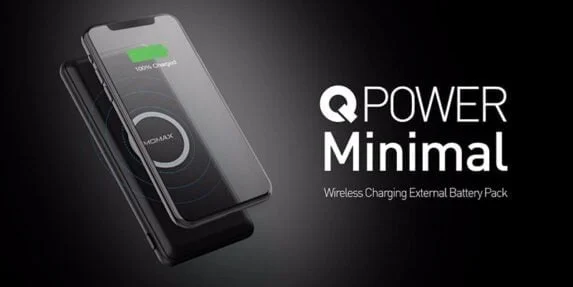 Momax - Q.Power Minimal 10W Wireless Power Bank 10000mAh Black IP89D