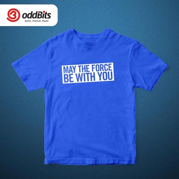 May The Force Tshirt Blue