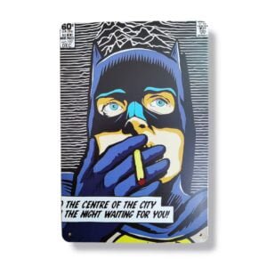 Vintage Tin Signs Smoking Batman