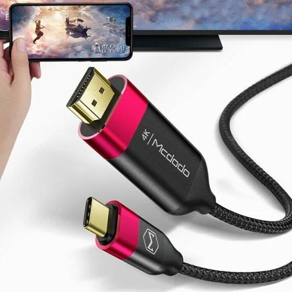 MCDODO CA-588 Type-C to HDMI 4K HD Conversion Cable 2m - Black