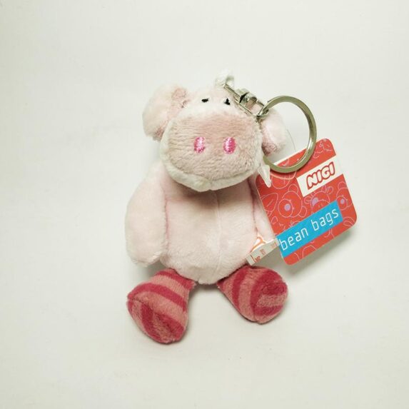 NICI Pig Plush Toy Stuffed Animal Keyring Keychain