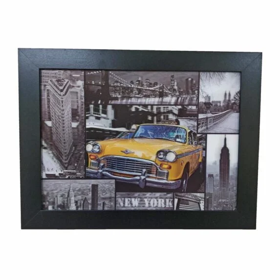 Lenticular 3D Framed Wall Art New York City Taxi