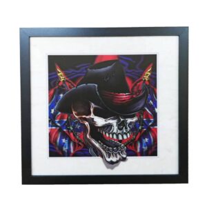 عدسي، ثلاثي الأبعاد، جدار فني، هيكل عظمي أمريكي