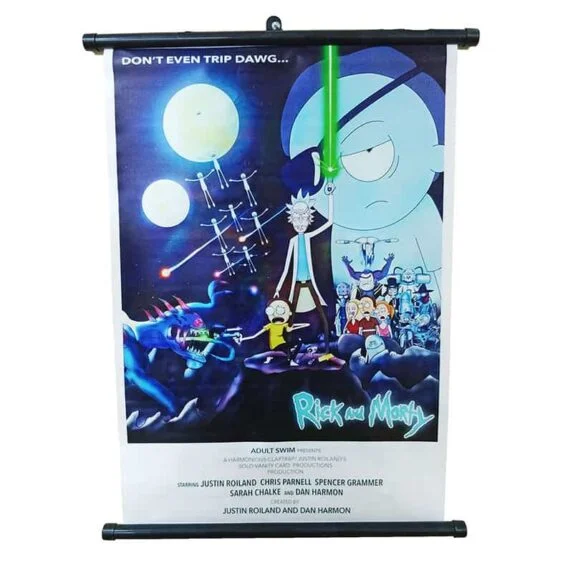 Rick And Morty Movie Fabric Poster