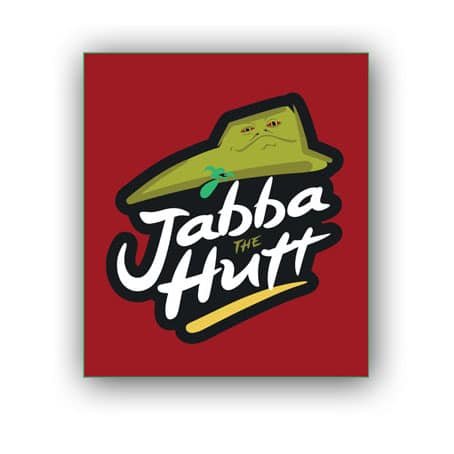 Jabba The Hut Parody Vinyl Sticker