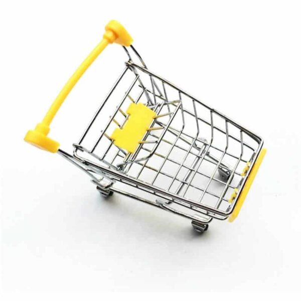 Mini Supermarket Shopping Cart yellow