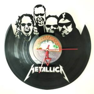 Metallica 2 Vinyl Record Clock