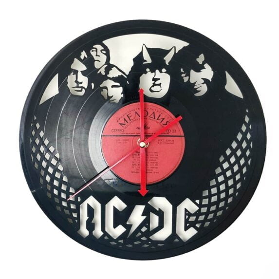 ACDC Vinyl Record Clock