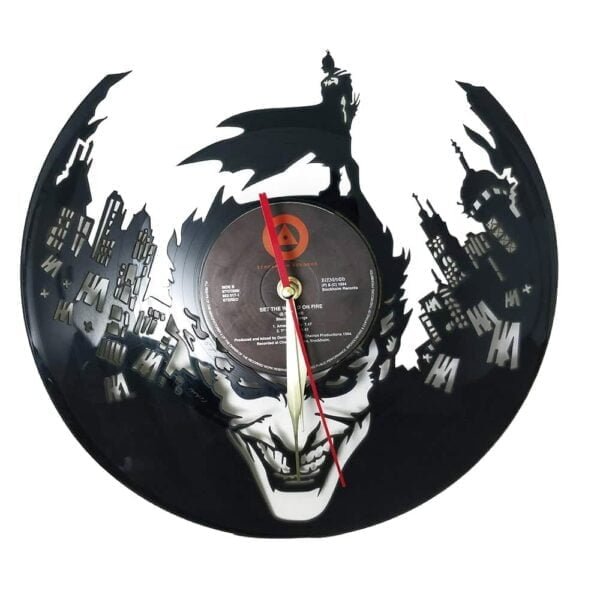 Batman Vs. Joker Vinyl Record Clock
