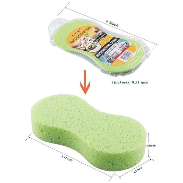 Big Size Car Washing Sponge Vacuum Compressed Auto Paint Care Cleaning Tools Accessories Pack Of 3