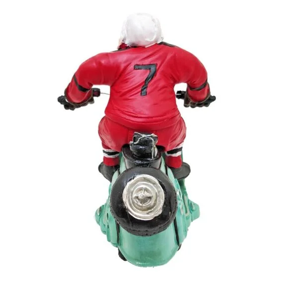 Cartoonish Hockey Player On Vespa Figure