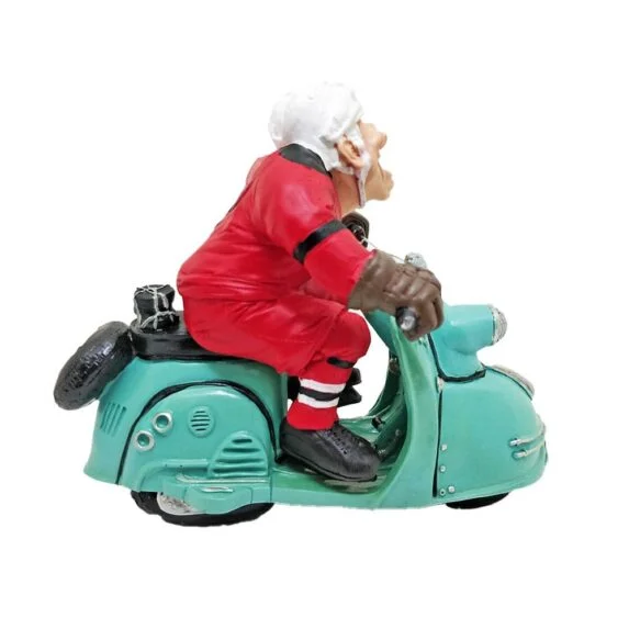 Cartoonish Hockey Player On Vespa Figure