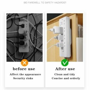 Electric Row Plug Holder Wall-Mounted Seamless Plug Row Line Board Wall Sticker 8 Electric Row Plug Holder Wall-Mounted Seamless Plug Row Line Board Wall Sticker