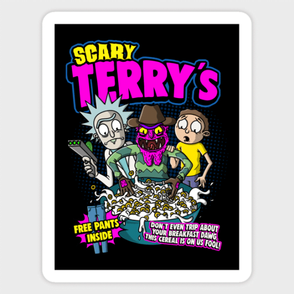Rick And Morty Scary Terry Vinyl Sticker