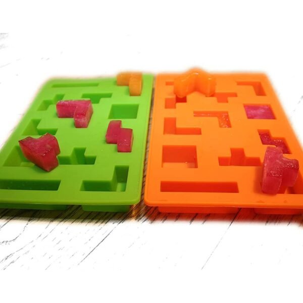 Tetris Ice Cube Block Mold & Tray for Making Ice, Candles, Jelly, Candy, Brownie Or Chocolate