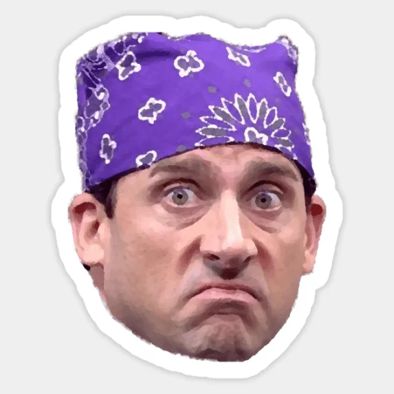 The Office Prison Mike Vinyl Sticker