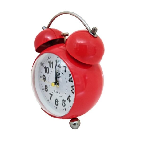 Vintage Bell Metal Mickey Mouse Desk Alarm Clock with Night Led Light