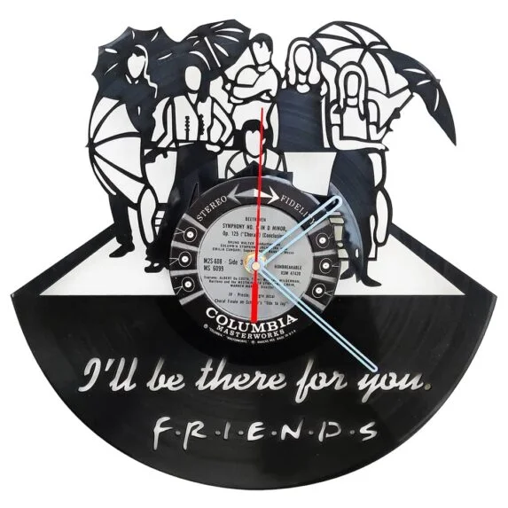 Friends I'll Be There For You Vinyl Record Clock