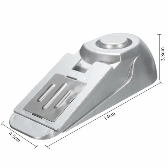 Home Security Safety Door Stopper Blocking Wedge Warning Alarm Alert System