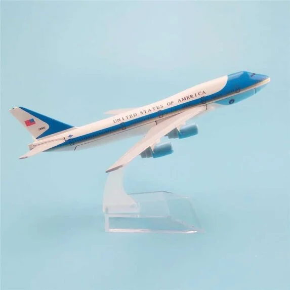 USA Air Force One Airways Boeing 747 B747 Metal Airplane Model 1:400