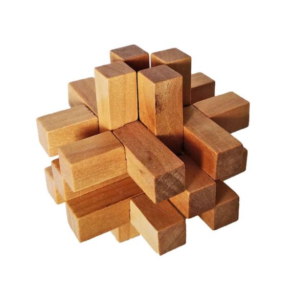 Wooden Brain Teasers for Adults And Kids 1 - Logic Games Gift Puzzle Cross Out Tricky Games Wood IQ Puzzles Challenging