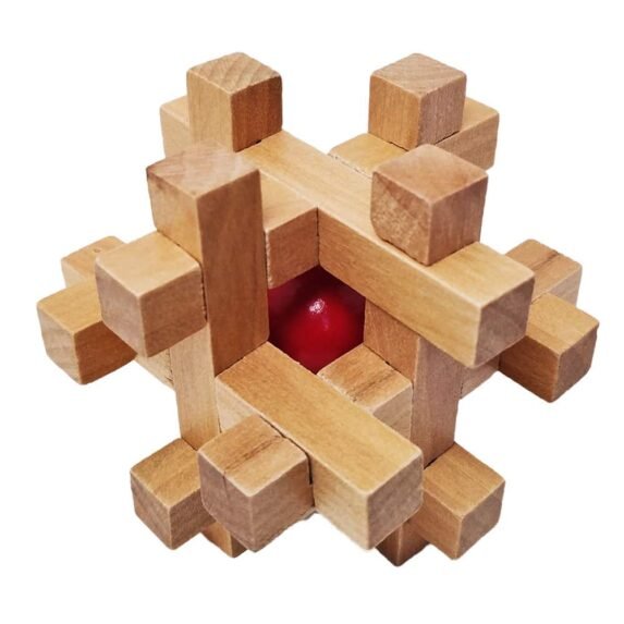 Wooden Brain Teasers for Adults And Kids 2 - Logic Games Gift Puzzle Cross Out Tricky Games Wood IQ Puzzles Challenging