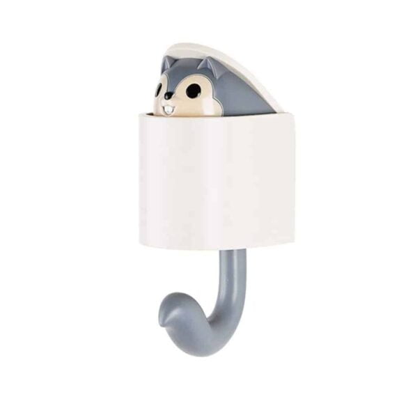 Cute Squirrel Hooks Make Chores Fun Hanger Hook Multifunction Heavy Duty Wall Hook for Hanging Bedroom Bathroom Kitchen Dual Self Adhesive Screw Applicable