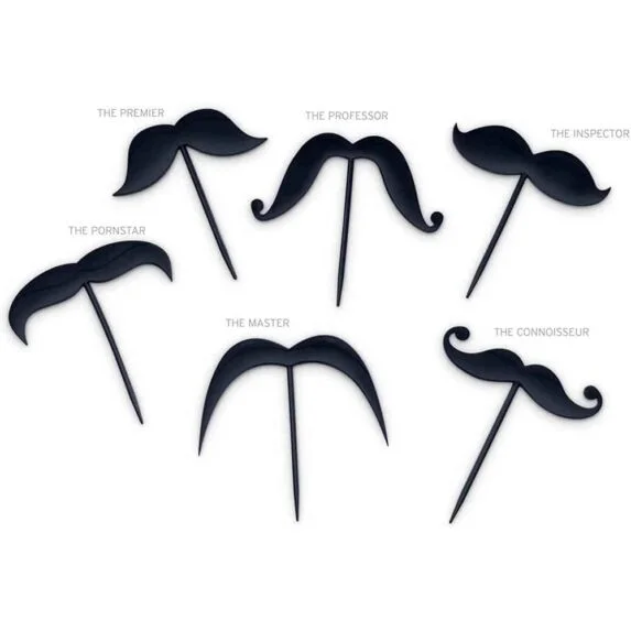 Moustache Cocktail Picks