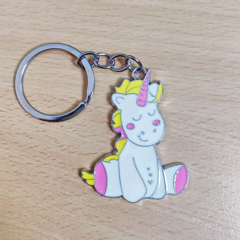 unicorn soft toy keychain