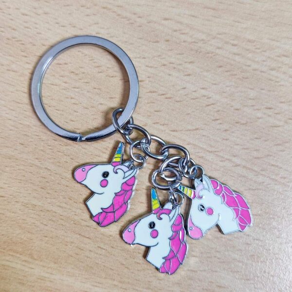 Cute Unicorn D Metal Keychain - OddBits