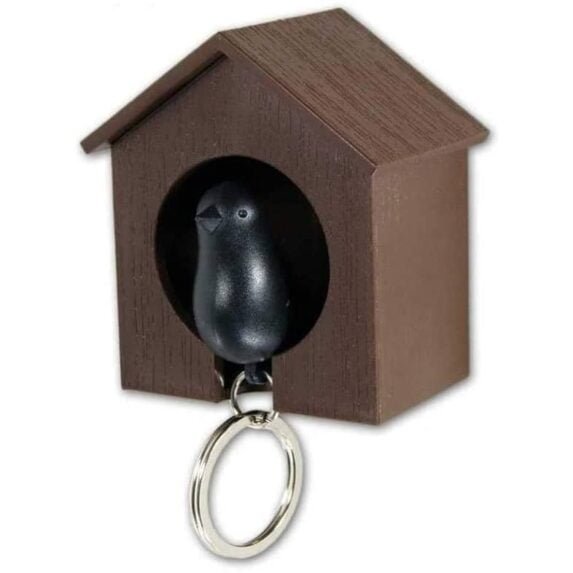 Sparrow Keyring Holder with Whistle