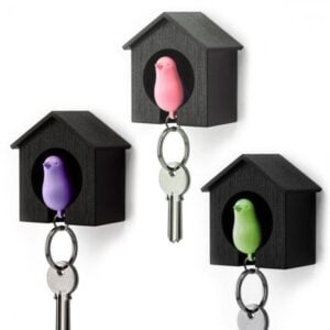 Sparrow Keyring Holder with Whistle